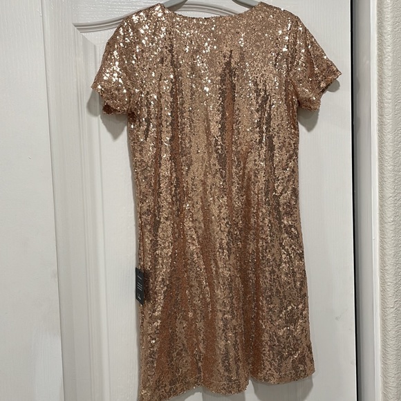 Lulus- Light Up The Night- Shift Dress- Champagne - Picture 3 of 7